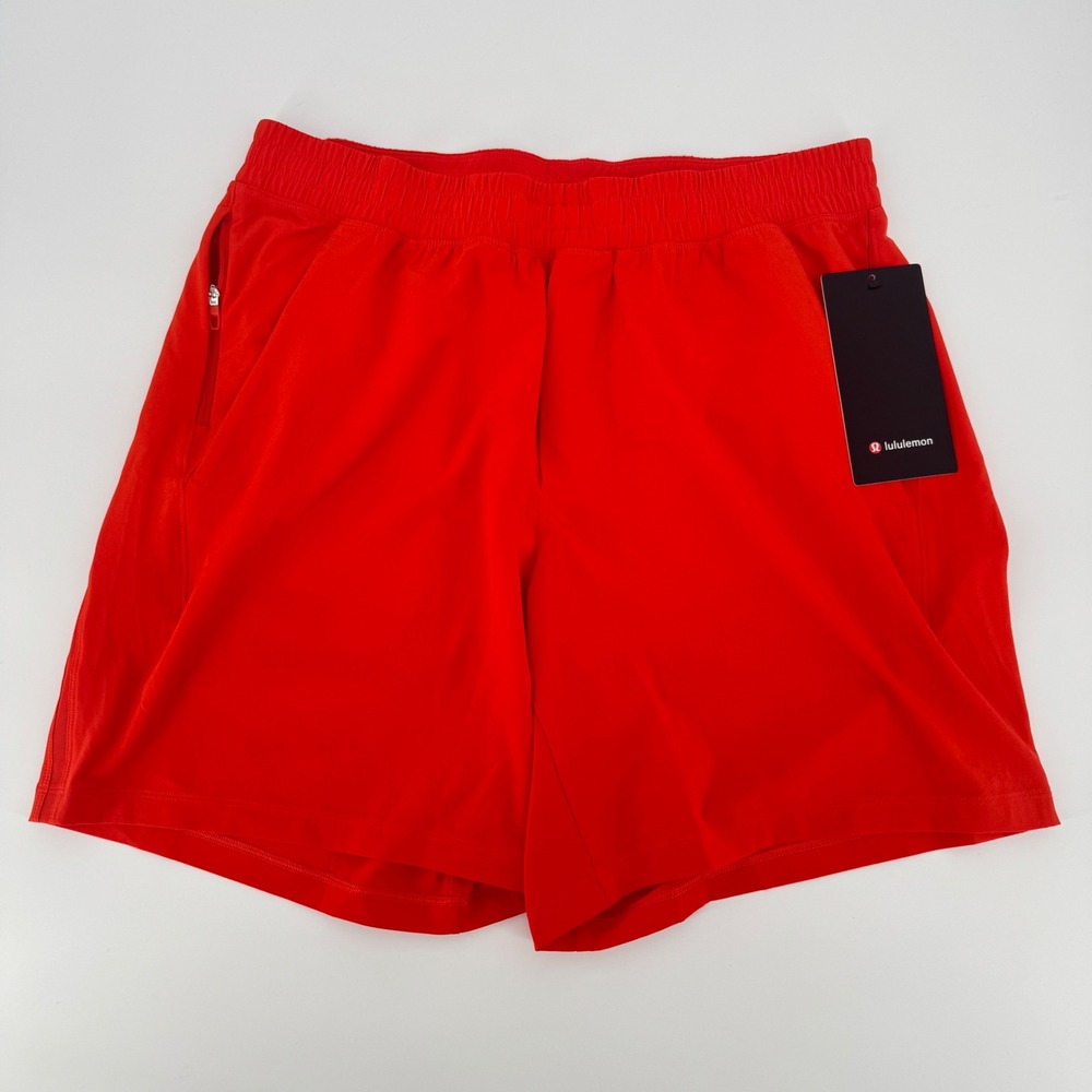 Lululemon Pace Breaker Short 7" LL Mens XL Cherry Ember Red LM7B80S New